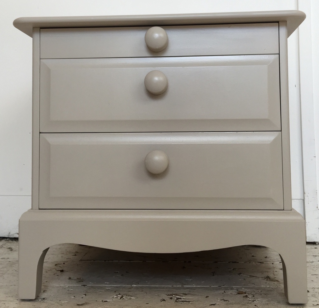 Bedside table with pull store out tea tray